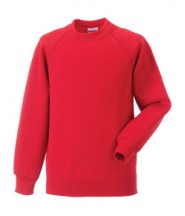 P.E.Crew Neck Jumper - (Red) with Logo - Newcroft Primary Academy